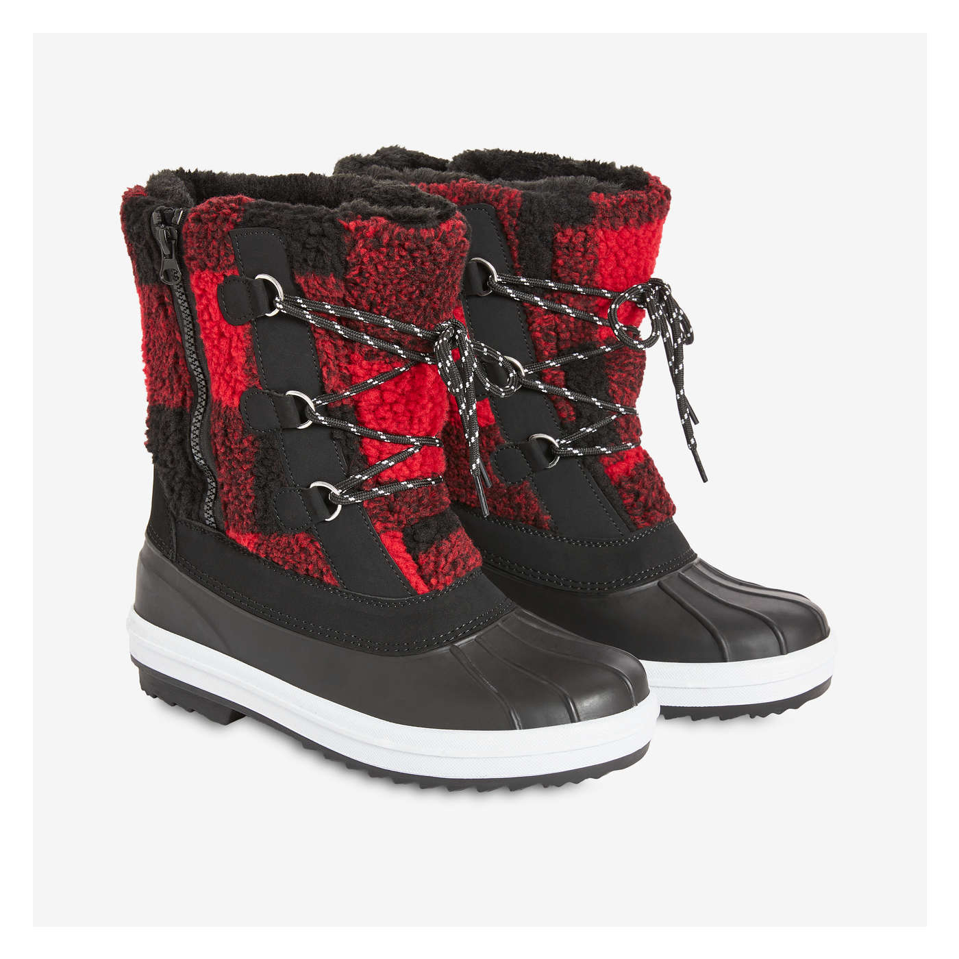 Bright red combat discount boots